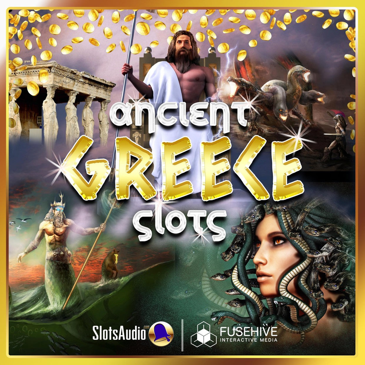 Ancient Greece Mythology Gods Slot Game Sound Effects Library - Greek Casino Gambling Music SFX Pack