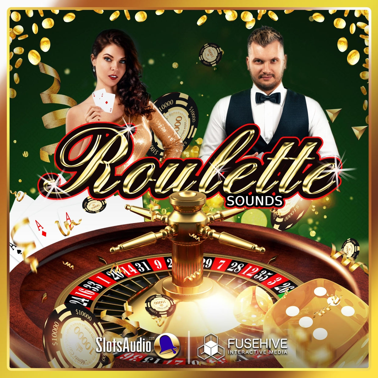 ROULETTE SOUND EFFECTS LIBRARY - Male, Female Croupier, Dealer Voice Overs and Casino Sounds