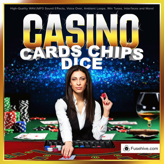 CARDS, DICE, CHIPS & VEGAS GAMES | Casino Table Gambling Sound Effects Library, Royalty-Free AAA SFX