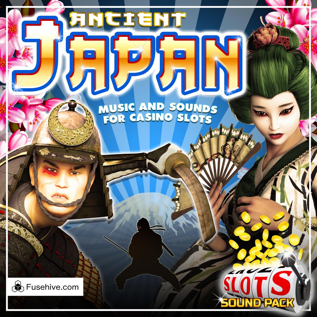 Japanese Slot Game Music & Sound Effects Library | Samurai, Geisha, Ninja, Shogun, Sakura Casino SFX